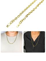 Corrente Masculino Feminino 60Cm Elo Português 3Mm Cartier