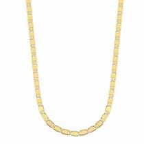 Corrente Masculino Piastrine 3mm Cordão 60cm Banhado Ouro 18