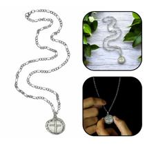 Corrente Medalha Das Duas Cruzes Inox Masculina 28Mm