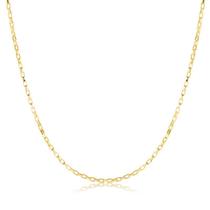 Corrente Mini Elo Cadeado Unisexx Folheada A Ouro