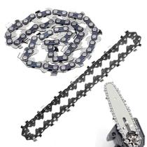 Corrente Mini Motosserra 14 Dentes Kit 2 Uni 4 Polegadas Serra Serrinha Multiuso Resistente Jardim Carpintaria Obra Jardinagem Serrinha Serra Multiuso