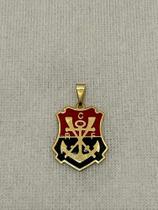 Corrente Modelo Cadeado e Pingente Escudo do Flamengo