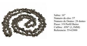 Corrente Motosserra Sabre 16 28 dentes - Nakashi 55-62000