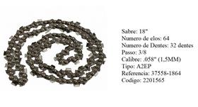 Corrente Motosserra Sabre 18 32 dentes -Kawashima 37558-1864