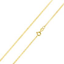 Corrente Ouro 18k Feminina Piastrine 40cm P-30-40