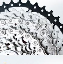 Corrente para bicicletas index bike 12V cromo Dourada e Rainbow Corrente para bicicletas index bike 12V cromo Dourada e Rainbow