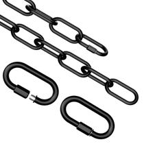 Corrente para luminária Quadafy 0,9 m preta com elo destacável Corrente para luminária Quadafy 0,9 m preta com elo destacável
