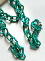 Corrente para óculos verde
