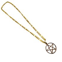 Corrente Pentagrama 3,0 cm Dourado Corrente Pentagrama 3,0 cm Dourado