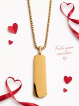 Corrente Personalizada NeroMen Aço Inox Dourado 60cm Corrente Personalizada NeroMen Aço Inox Dourado 60cm
