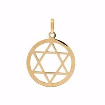 Corrente Piastrine 60cm E Pingente Estrela Davi Em Ouro 18k Corrente Piastrine 60cm E Pingente Estrela Davi Em Ouro 18k