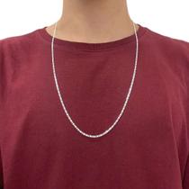 Corrente Piastrine Lacre 2mm de Prata 925 Legítima Maciça Italiana Original 60cm e 70cm Corrente Piastrine Lacre 2mm de Prata 925 Legítima Maciça Italiana Original 60cm e 70cm