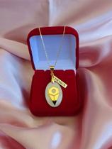 Corrente +Pingente Design Folheado a Ouro 18k Corrente +Pingente Design Folheado a Ouro 18k