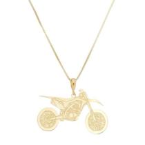 Corrente pingente moto250 banhada a ouro Corrente pingente moto250 banhada a ouro