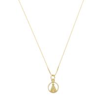 Corrente Pingente Nossa Senhora De Aparecida Vazada Ouro18kl