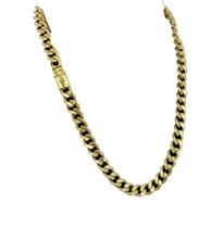 Corrente Pitbull 13Mm + Pingente Fé - Banhado A Ouro 18K