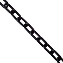Corrente Plástica 6mm Preta 10 Metros para Sinalização Resistente Preto Metasul Corrente Plástica 6mm Preta 10 Metros para Sinalização Resistente Preto Metasul
