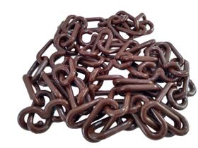 Corrente Plastica Chuva Isolamento 5 Mt Tamanho P Marrom