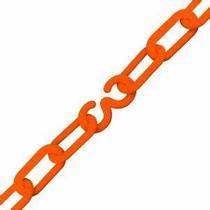 Corrente Plastica Elo Pequeno 6mm Amarela E Preta 20 Metros