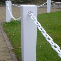 Corrente Plástica Elo Pequeno 6mm branco Cx 20 Metros.