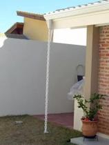 corrente plastico cinza para calha 8mmx10 metros mister