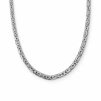 Corrente Ponto Peruano Masculina 3,5mm Prata 925