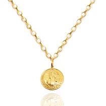 Corrente Portuguesa Com Pingente Medalha São Bento Ouro 18k 40 cm Corrente Portuguesa Com Pingente Medalha São Bento Ouro 18k 40 cm
