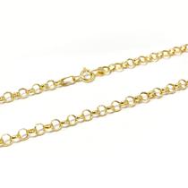 Corrente Portuguesa Em Ouro 18k 45cm Elo Português Cordão Colar Gargantilha Feminina