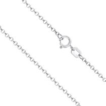 Corrente Portuguesa Em Ouro Branco 18k Maciça 50cm