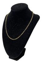 Corrente Portuguesa Feminina Em Ouro 18k Colar Cordão 45cm Corrente Portuguesa Feminina Em Ouro 18k Colar Cordão 45cm