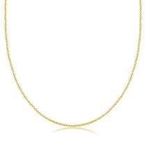 Corrente Portuguesa Fina 1mm Folheada A Ouro