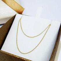 Corrente Portuguesa MaciÃa Em Ouro 18k 1,20gr Corrente Portuguesa MaciÃa Em Ouro 18k 1,20gr