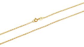 Corrente Portuguesa Maciça 50cm Fio 50 Ouro 18k
