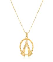Corrente Portuguesa + Pingente Nossa Senhora Ouro 18k Maria Corrente Portuguesa + Pingente Nossa Senhora Ouro 18k Maria