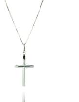 Corrente Prata 60 Cm Com Pingente Cruz Legitima 925
