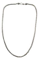 Corrente Prata 925 Estilo Indiana Escamas Fecho Gancho 45 Cm