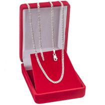 Corrente Prata 925 Masculina Legítima Grumet 70cm Italiana