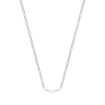 Corrente Prata Elos Alongados 1.05mm 60cm