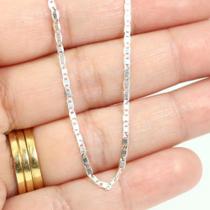 Corrente Prata Maciça 925 Piastrine 45 Cm Infantil Corrente Prata Maciça 925 Piastrine 45 Cm Infantil