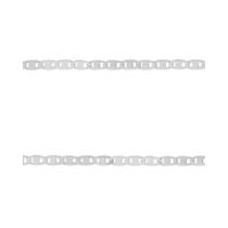 Corrente Prata Piastrini 1.60mm 70cm