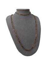 Corrente + Pulseira Elo Retangular Masculino D41