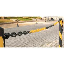 Corrente pvc elo 10x35x40mm amarela/preta com 10mts - Vonder Corrente pvc elo 10x35x40mm amarela/preta com 10mts - Vonder