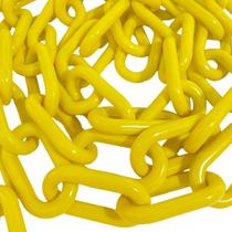 Corrente PVC isolamento Amarela 25 metros 9,0mm