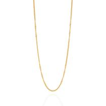 Corrente Rommanel Banhado A Ouro Fio Grumet 530695 50cm Cor:Dourado
