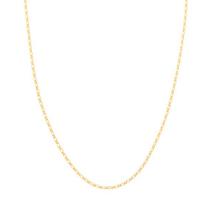 Corrente Rommanel Banhado Alternado 1x1 Lixado 530146 42cm Cor:Dourado