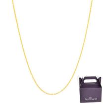 Corrente Rommanel Banhado Ouro Cadeado Grosso 42 Cm 530307