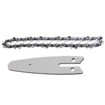 Corrente Sabre Kit Reposiçao Mini Motosserra Placa Guia 14 Dentes Ferramenta 4 Polegadas Corta