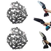 Corrente Serra Eletrica 6 Polegadas Kit 2 Uni 18 Dentes Reposiçao Ferramenta Obra Carpintaria Serra Jardinagem