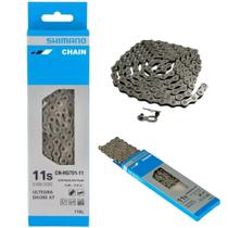 Corrente Shimano Hg701 11v Ultegra Deore Xt 116 Elos Prateado