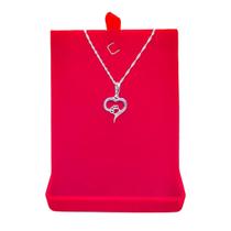 Corrente Singapura 50cm e Pingente Pata Coração Prata 925 Corrente Singapura 50cm e Pingente Pata Coração Prata 925